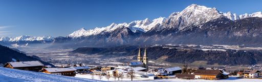the North Chain a range of mountains just north of the city of Innsbruck in Austria