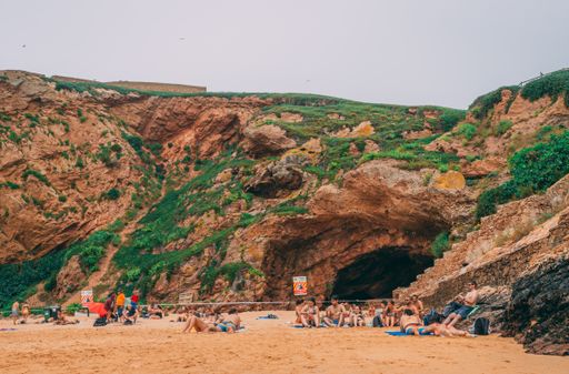 View of a beach at Berlenga Grande archipelago in Portugal.