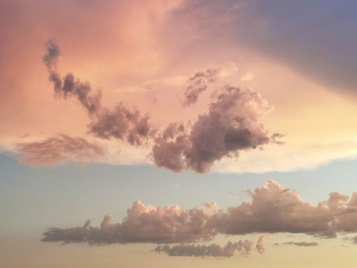A scenic view of beautiful cotton candy skies in Madrid, Spain