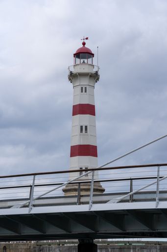 The view of Malmo Old Light House against the cloudy sky