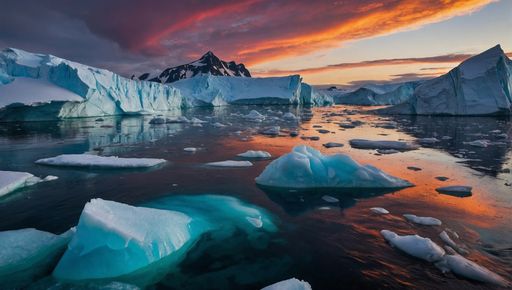 The Arctic's twilight glow on ice: Ephemeral beauty signals climate's poignant shifts