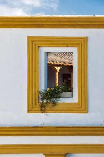 Window between window, views of the colonial city of La Antigua Guatemala, a world heritage site, spaces to meditate on the passage of time.