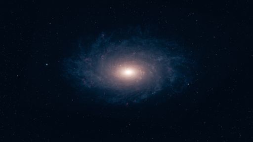 Galaxy in Space. 3d Rendering. Background. Sci fi Dark Scene