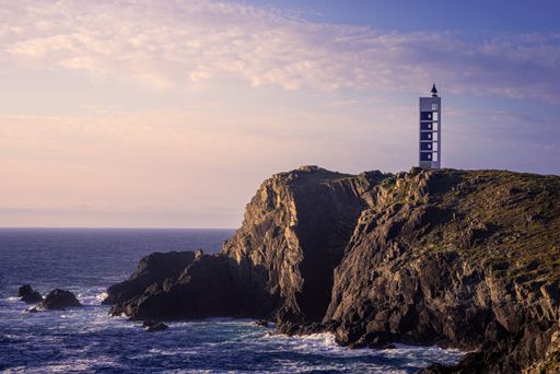Beautiful sunset at Valdovino Lighthouse, Galicia, Spain. It was a amazing afternoon.