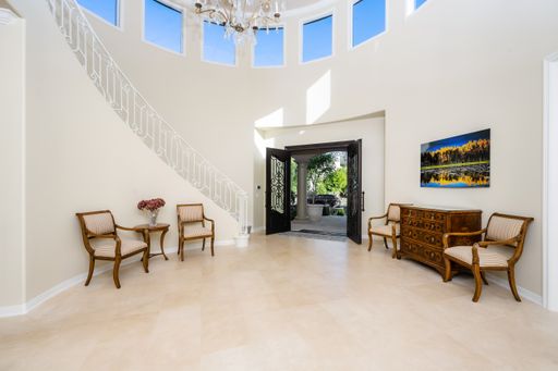 An interior shot of the living room of a Luxury Home in Calabasas California
