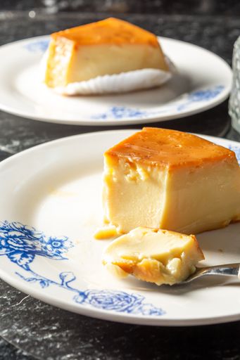 A traditional Brazilian pudding known as pudim de leite, milk pudding, or flan