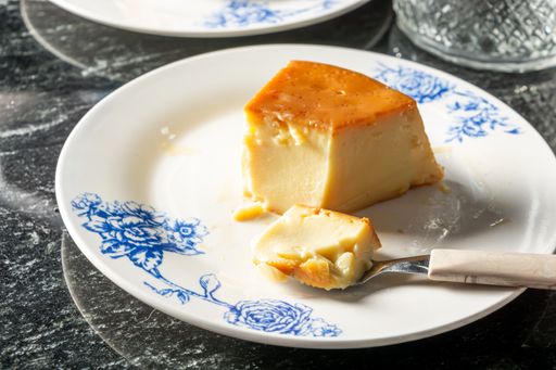 A traditional Brazilian pudding known as pudim de leite, milk pudding, or flan