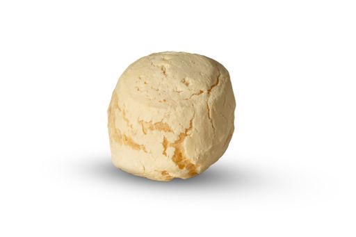 The Brazilian pao de queijo, also known as cheese bread, or cheese buns, isolated on a white background
