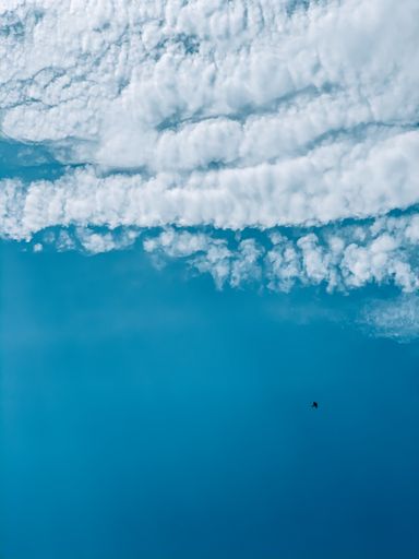 A beautiful shot of a heavy cloudscape in the blue sky