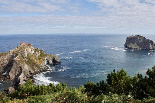 A mesmerizing view of the San Juan de Gaztelugatxe in Bermeo, Basque Country, Spain