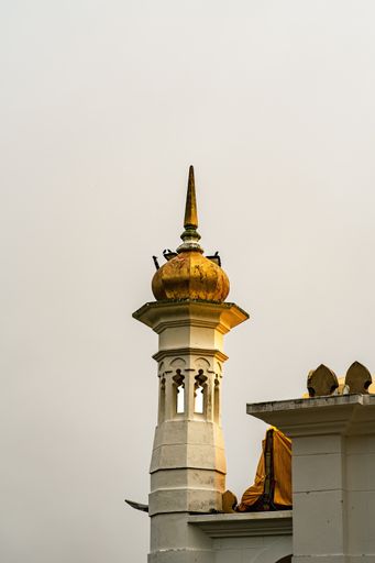 Ubudiah Mosque minaret during sunrise at Kuala Kangsar, Perak, Malaysia