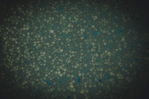 A closeup of painted polystyrene background