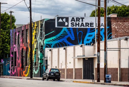 A mural on a building at Art district of Los Angeles