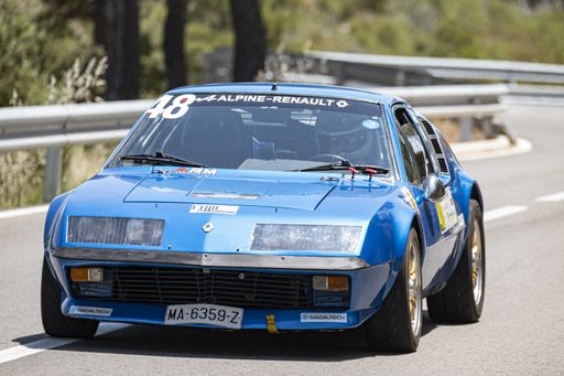 Barcelona, ​​Spain; June 12, 2021: Renault Alpine A310 Racing car on X Pujada a les Ventoses.