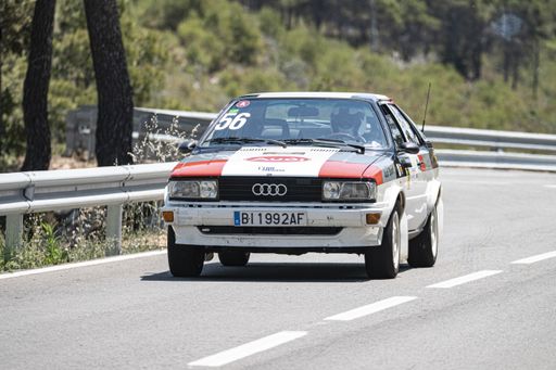 Barcelona, ​​Spain; June 12, 2021: Audi GT Racing car on X Pujada a les Ventoses.