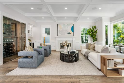 An Interior shot of a living room of a luxury home