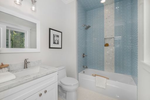 An Interior shot of a bathroom of a luxury home