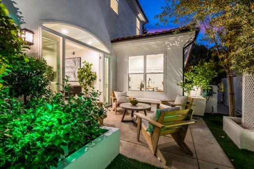 An exterior shot of a luxury home