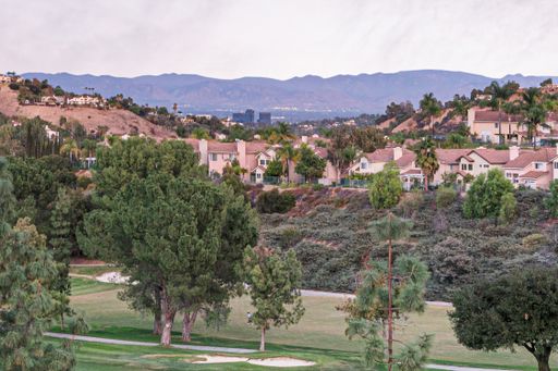A well-maintained golf course with a beautiful landscape at Eagle Canyon
