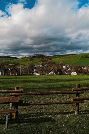 scenic landscape of the Sauerland area in North Rhine Westfalia, Germany