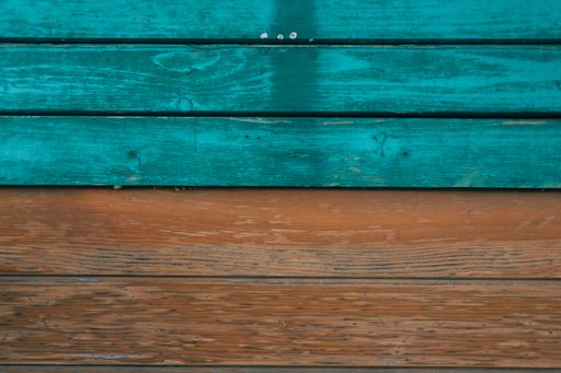 A Blue wooden background with copy space
