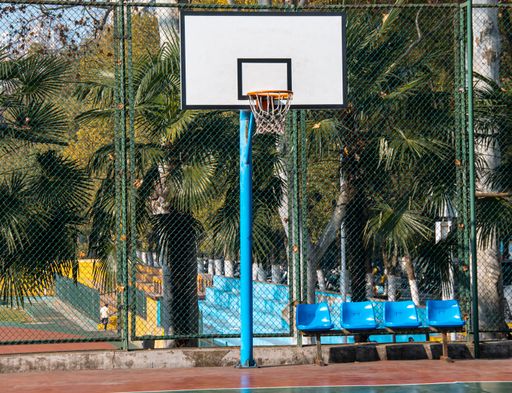 Basketball equipment in Wuhan University Stadium