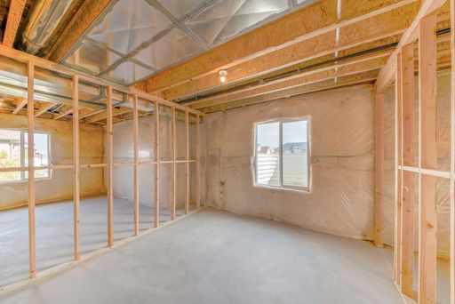 The interior of a half-constructed private house