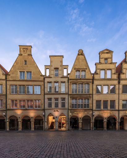 A scenic view of the beautiful architecture in Muenster, Germany