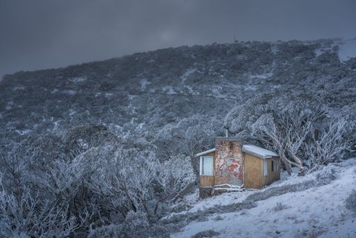 An old cabin near Mount Hotham, Victoria, Australia
