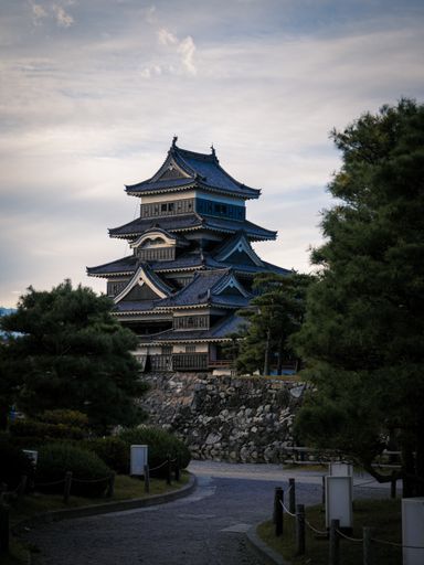 The iconic Matsumoto Castle in Matsumoto, Japan