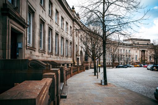 Le Mans famous Crescent buildings in Bolton Greater Manchester UK
