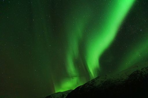 The Northern lights in Tromso, Norway