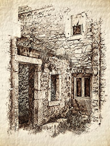 A beautiful Illustration of an old tree