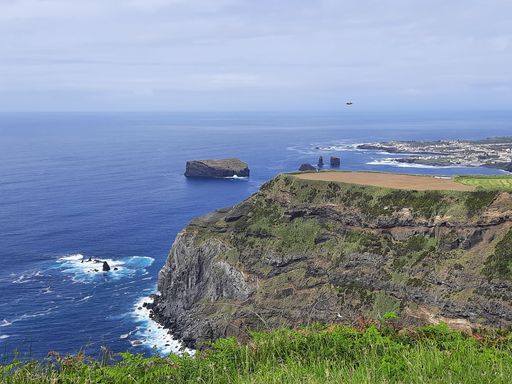 An amazing view of Ponta do Escalvado viewpoint in Sao Miguel, Azores, Portugal