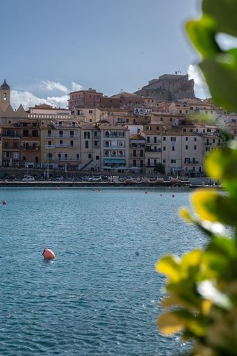 The Tuscan port city of Porto Santo Stefano in Italy