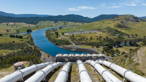 The pipes of the Talbingo Hydro Scheme.