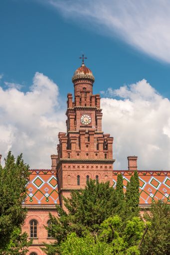 The Monastery wing of the Residence of Bukovinian and Dalmatian Metropolitans in Chernivtsi, Ukraine