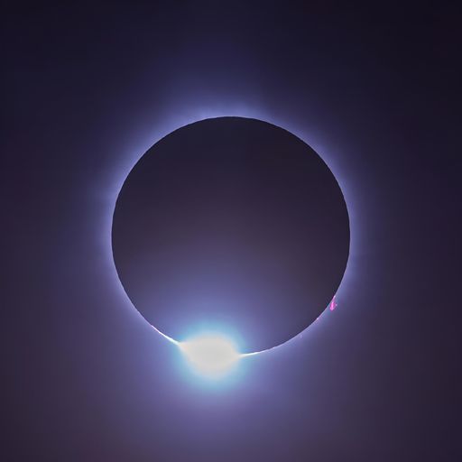 A corona visible during eclipse, surrounded by extensive light