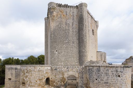 Ancient Iscar Castle in Valladolid, Castilla y Leon, Spain