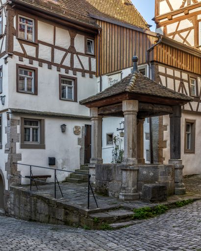 A picturesque landscape of Rothenburg ob der Tauber, Bavaria, Germany, Europe.