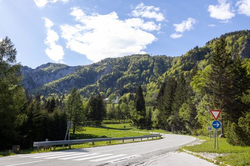 The beautiful and scenic Loiblpass in Slovenia near the Austrian border