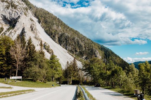 The beautiful and scenic Loiblpass in Slovenia near the Austrian border