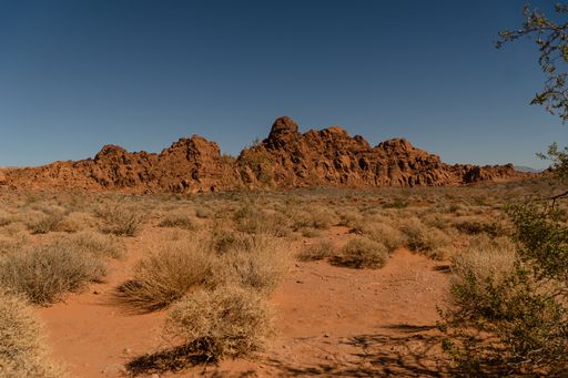 The hills and rocks of the Valley of Fire park