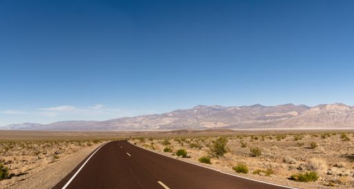 A road in the Death Valley National Park