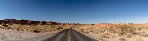 A road in the Death Valley National Park
