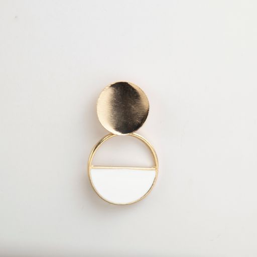 An earring with two pieces isolated on a white background