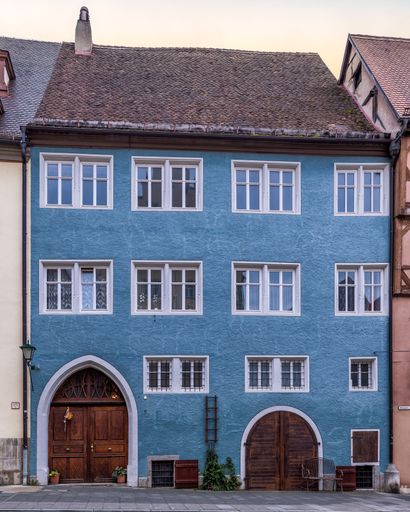 Charming medieval German architecture in the historic town of Rothenburg ob der Tauber
