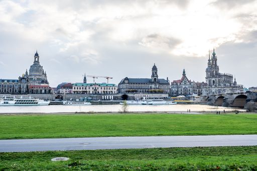 A beautiful shot of the old landmarks of Germany against the cloudy sky