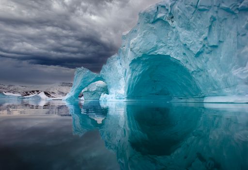 The Icebergs reflections in East Greenland