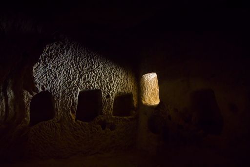 The interior view of Zelve Monastery. Cappadocia, Turkey